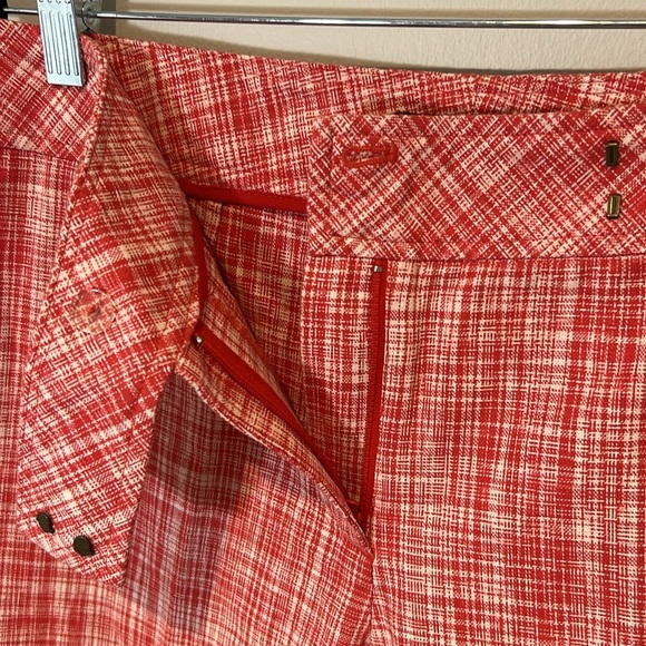 Talbots NEW Womens Linen Blend‎ Tapered Capri Pants Mid-Rise Ankle Cropped 10P - Picture 6 of 16